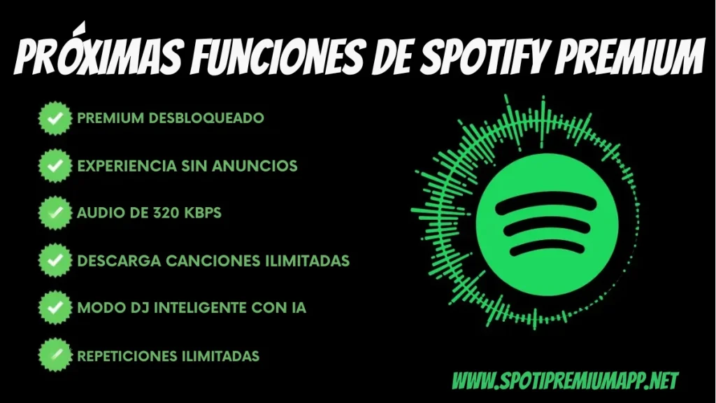 Próximas funciones de Spotify Premium